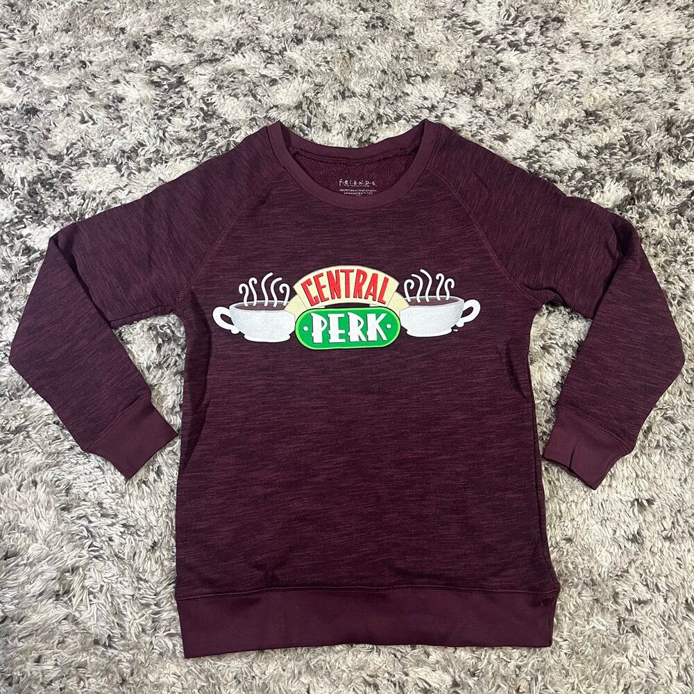 Friends The Television Series‎ Sweater Womens sz S Maroon Central Park New